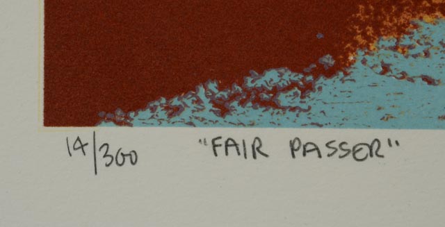 Michael Jay Knigin Lithograph "Fair Passer"