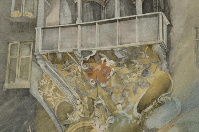 Anton Krajnc Limited Edition Lithograph "Golden Rose of Innsbruck"