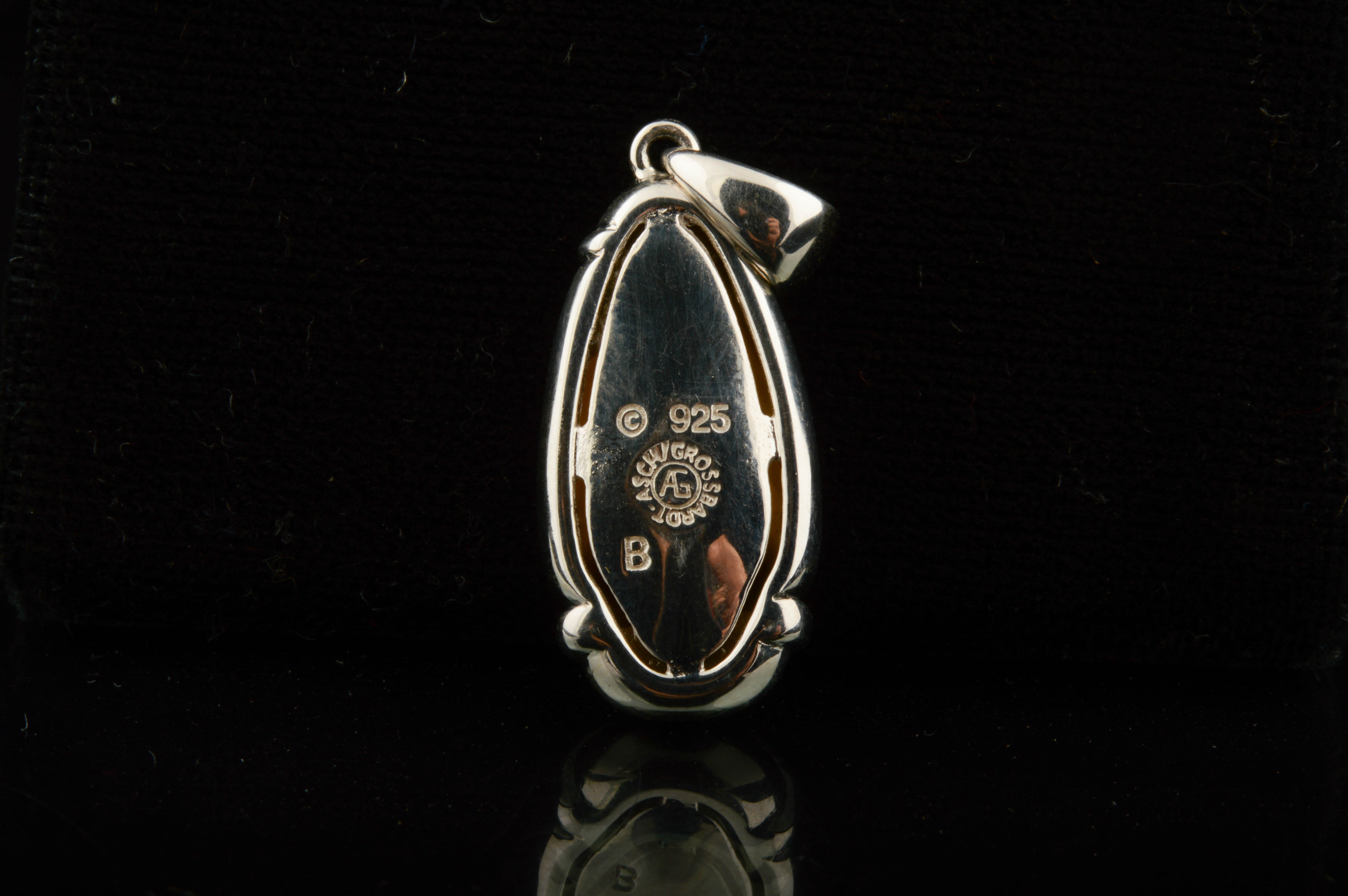 Asch Grossbardt Sterling Silver Mother of Pearl Pendant