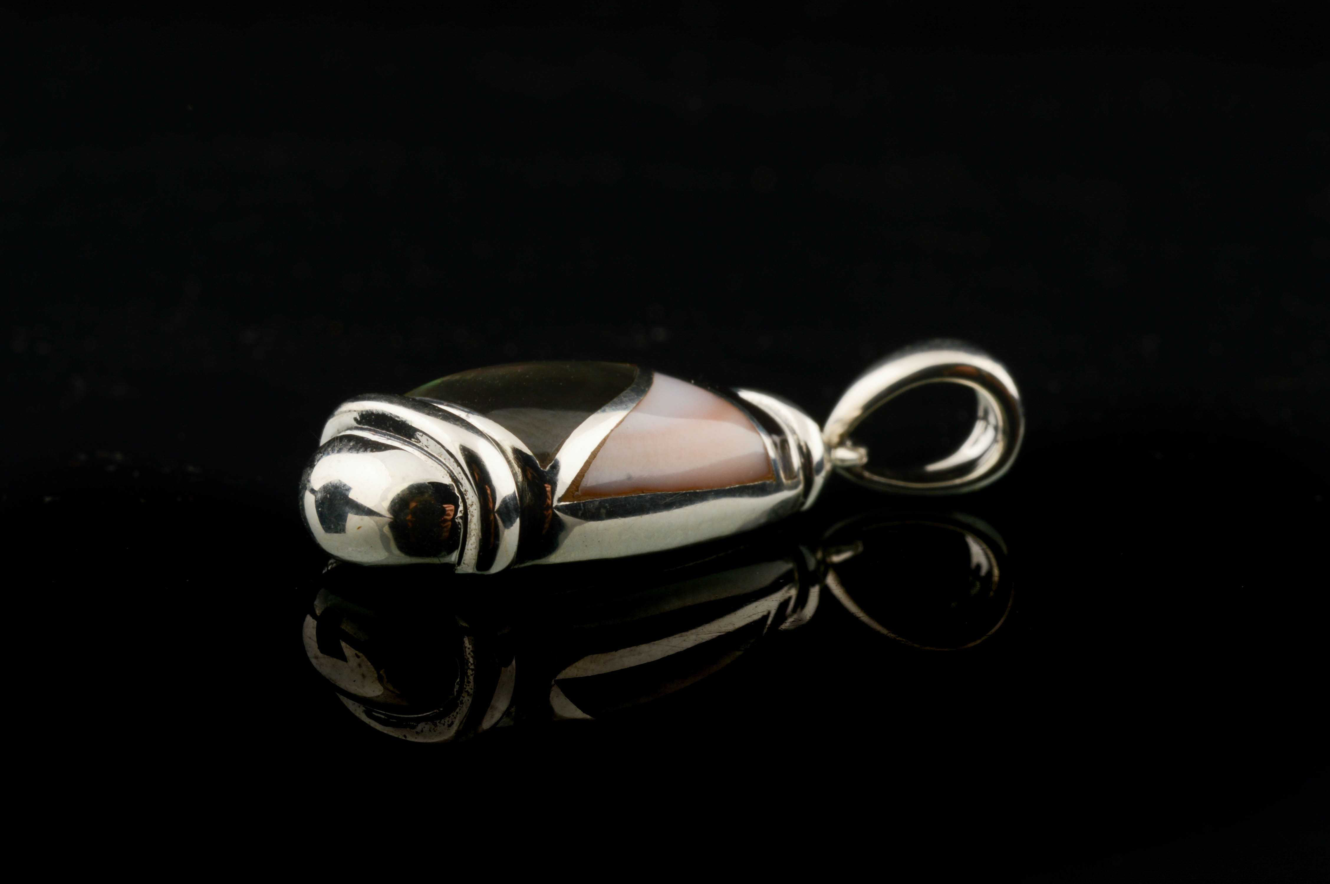 Asch Grossbardt Sterling Silver Mother of Pearl Pendant