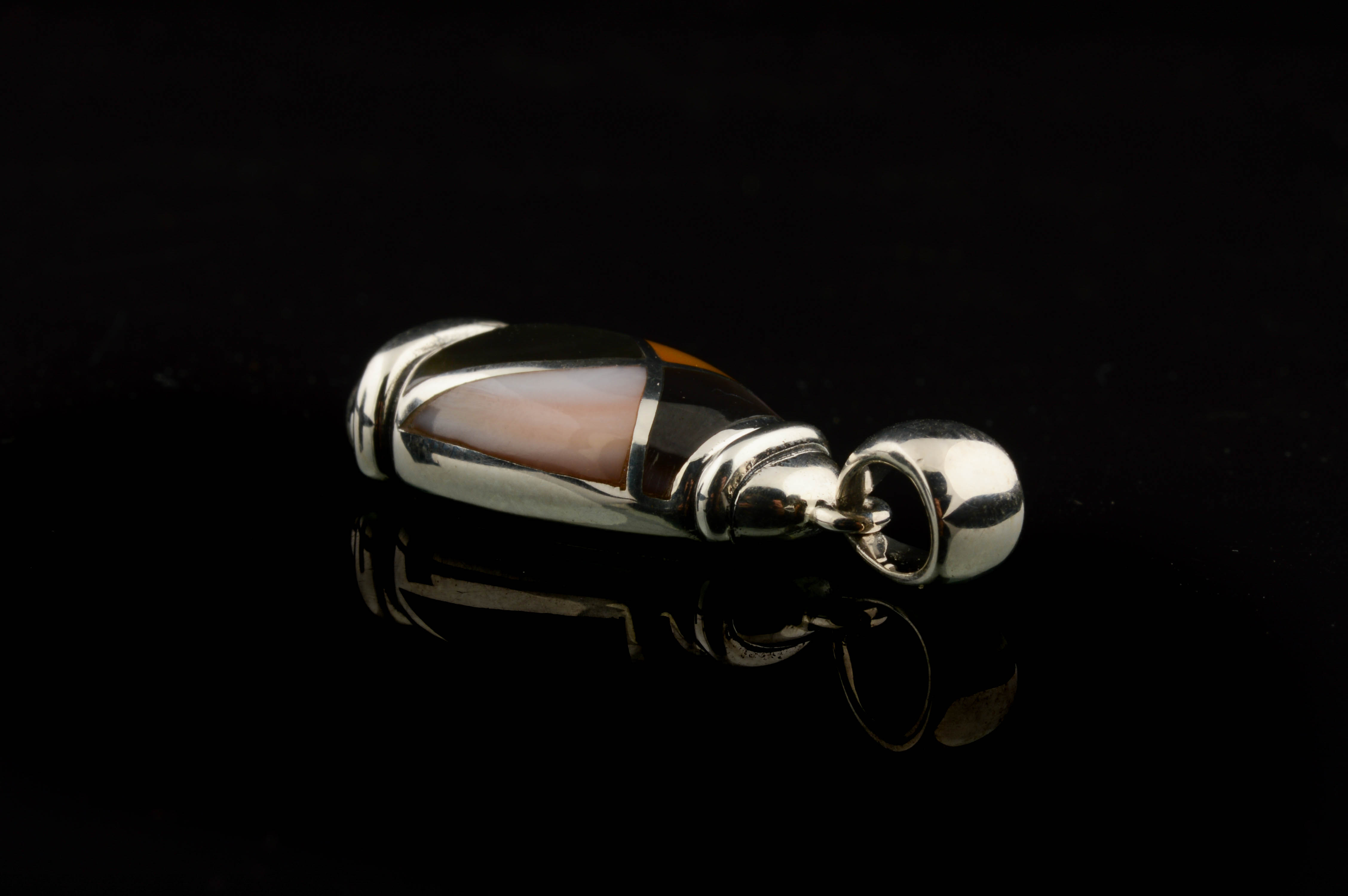 Asch Grossbardt Sterling Silver Mother of Pearl Pendant