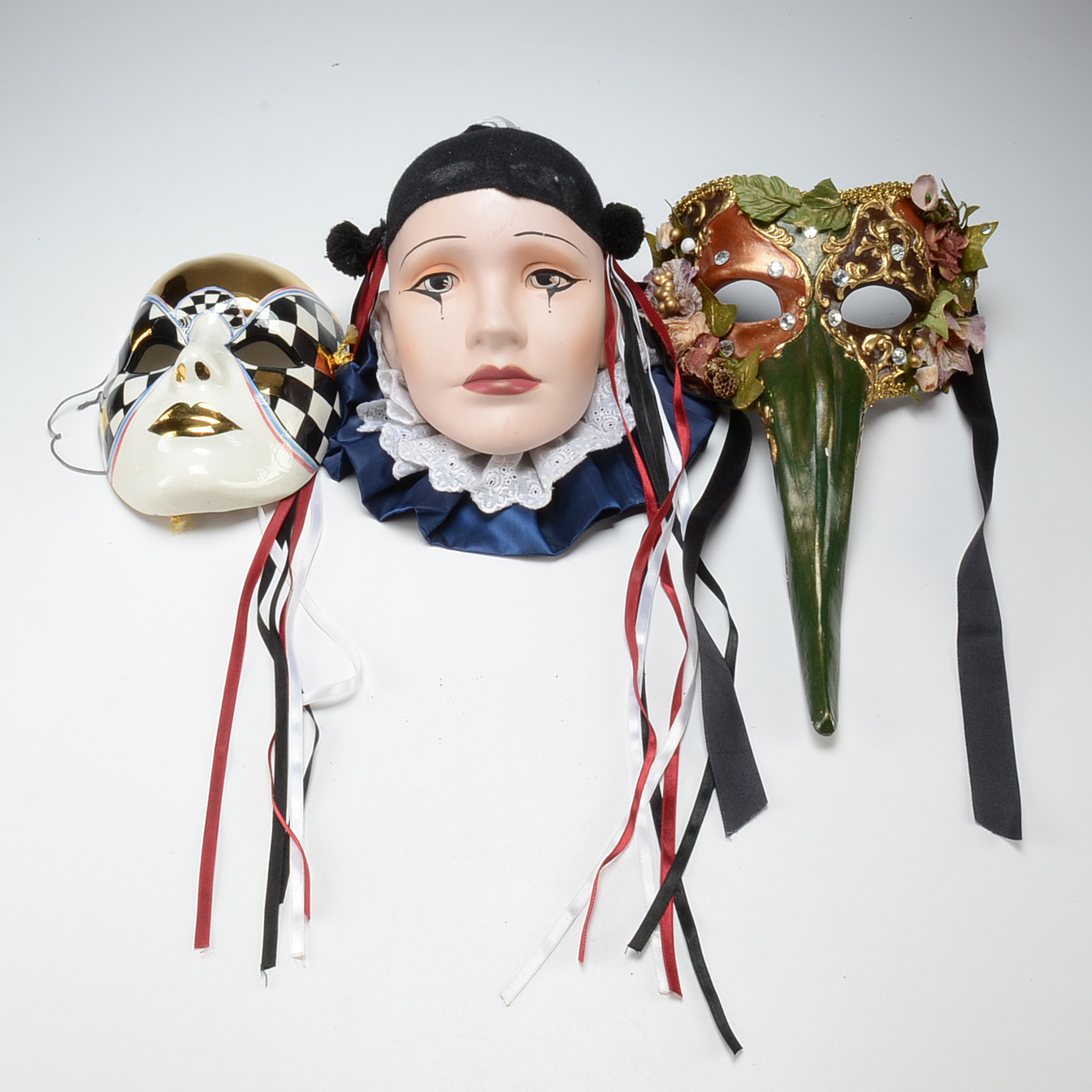 Three Venetian Decorative Masks