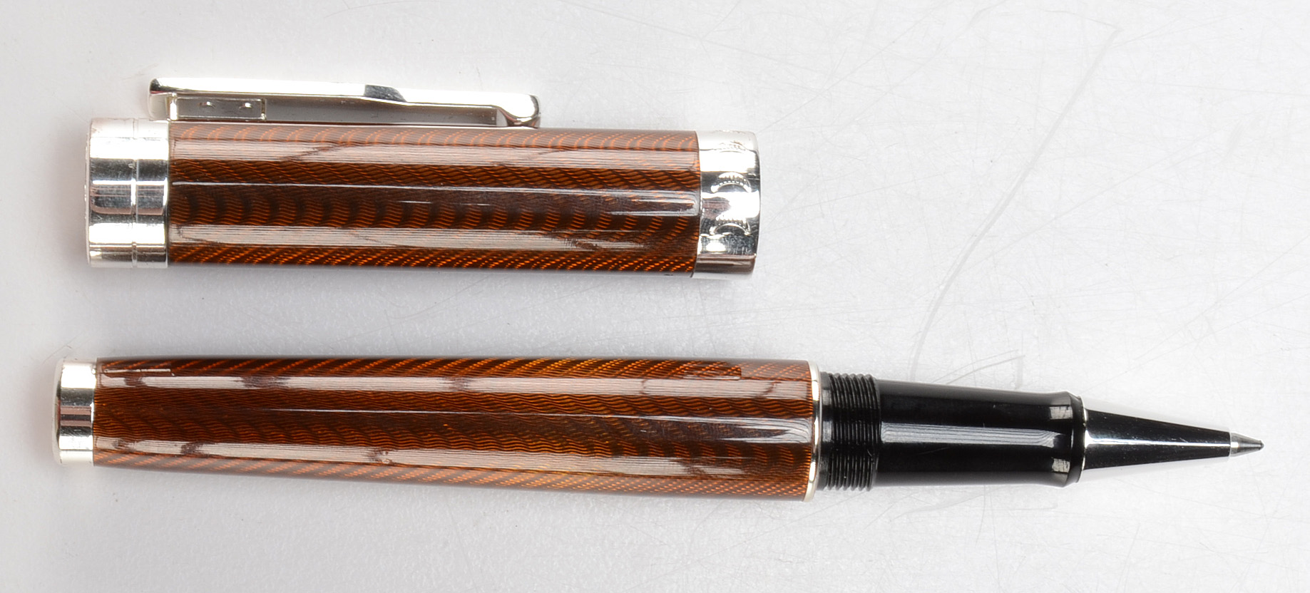 Conklin "Herringbone" Brown Ballpoint Pen