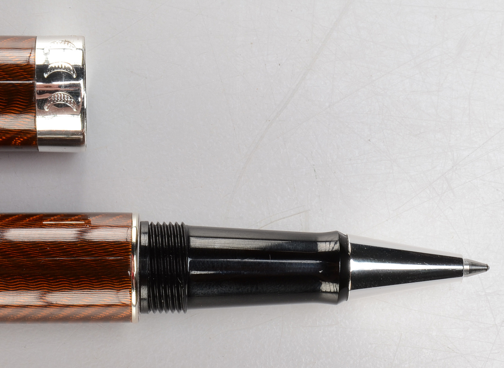 Conklin "Herringbone" Brown Ballpoint Pen