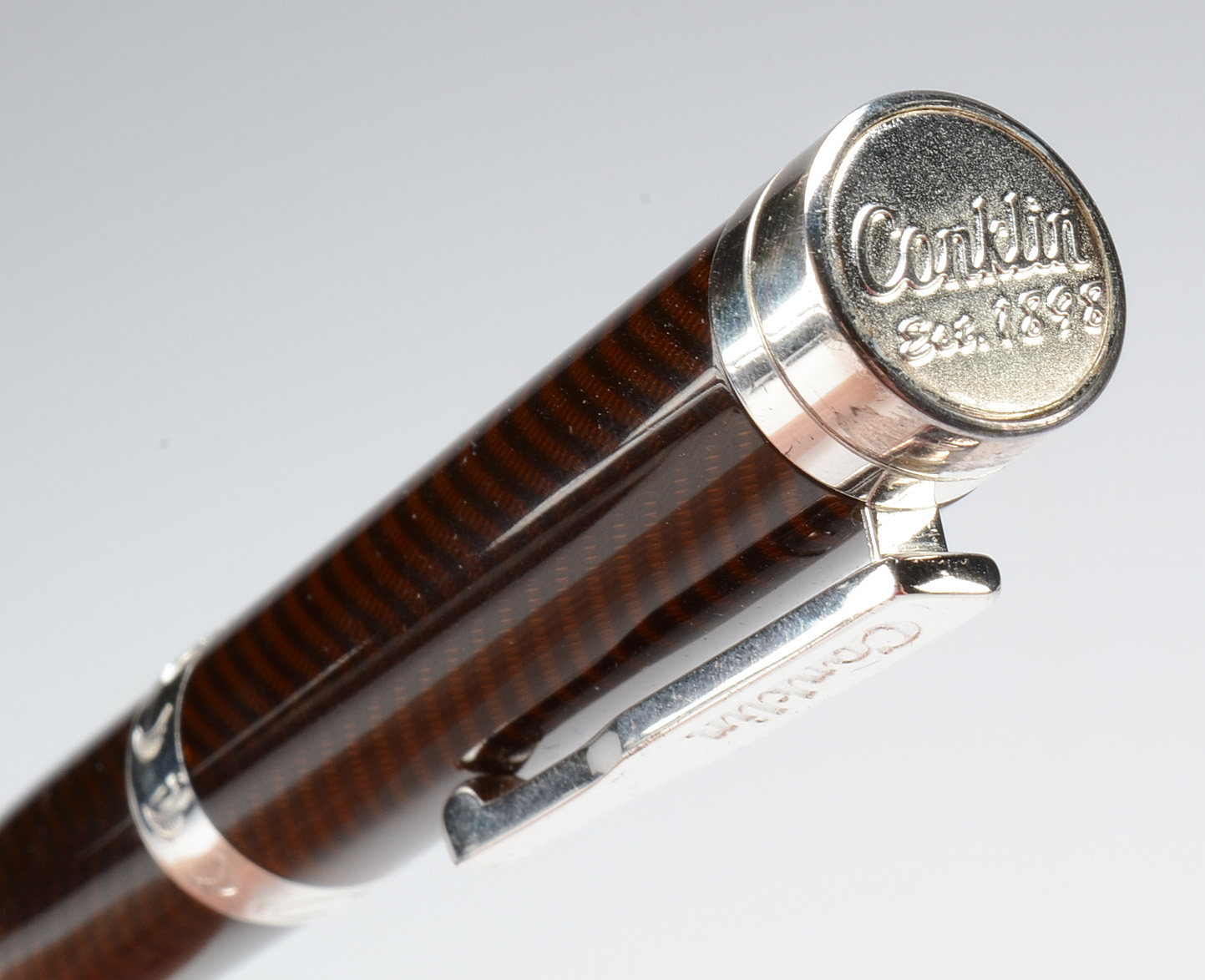 Conklin "Herringbone" Brown Ballpoint Pen