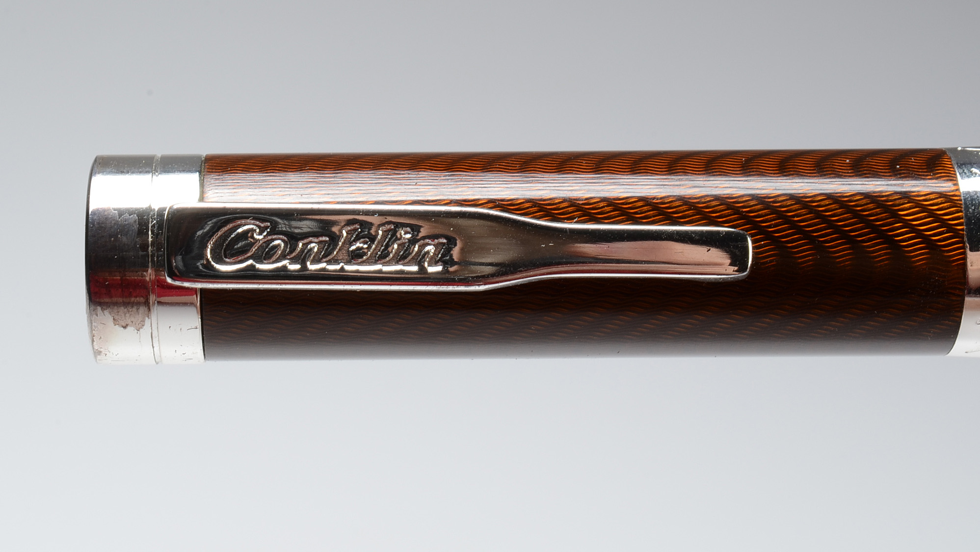 Conklin "Herringbone" Brown Ballpoint Pen