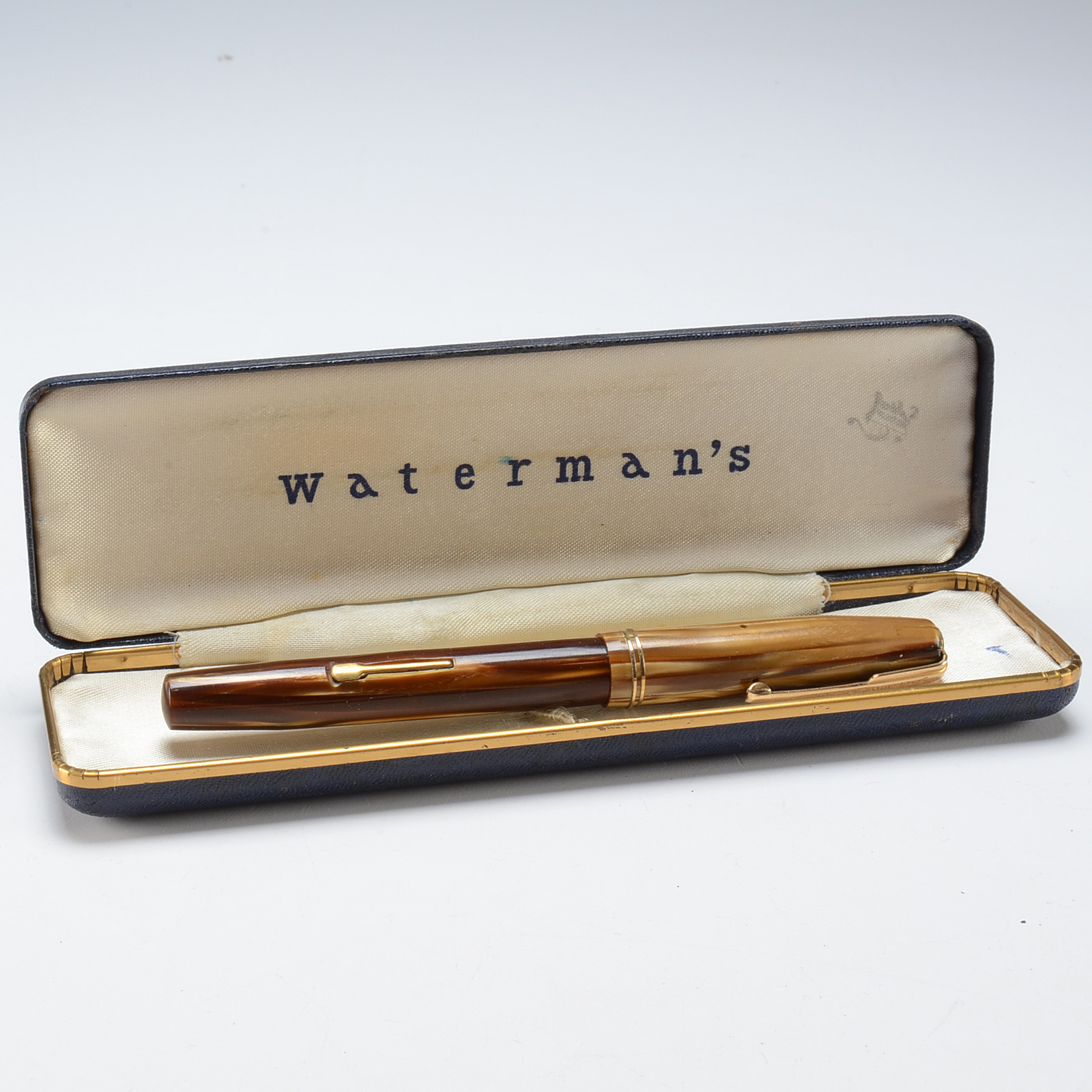 Vintage Waterman Stalwart Fountain Pen with 14K Yellow Gold Nib