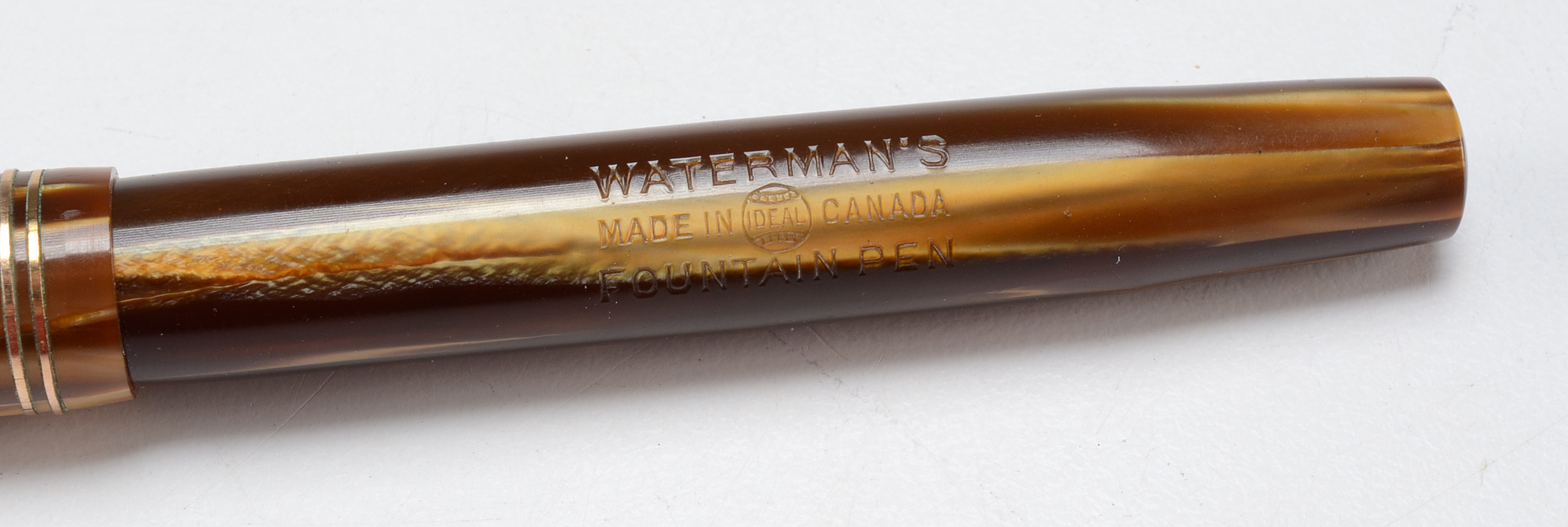 Vintage Waterman Stalwart Fountain Pen with 14K Yellow Gold Nib