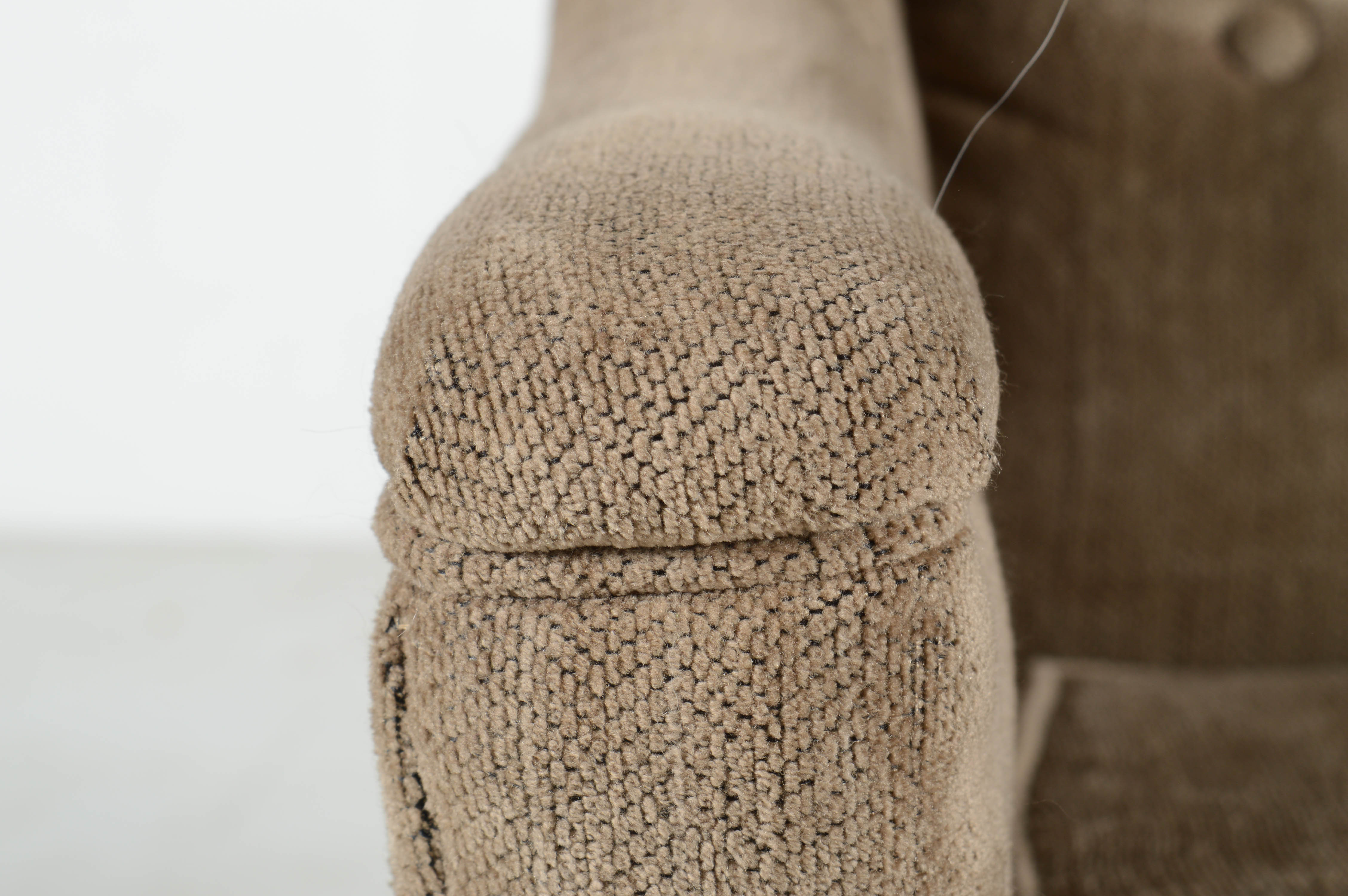 Velour Upholstered Club Chairs