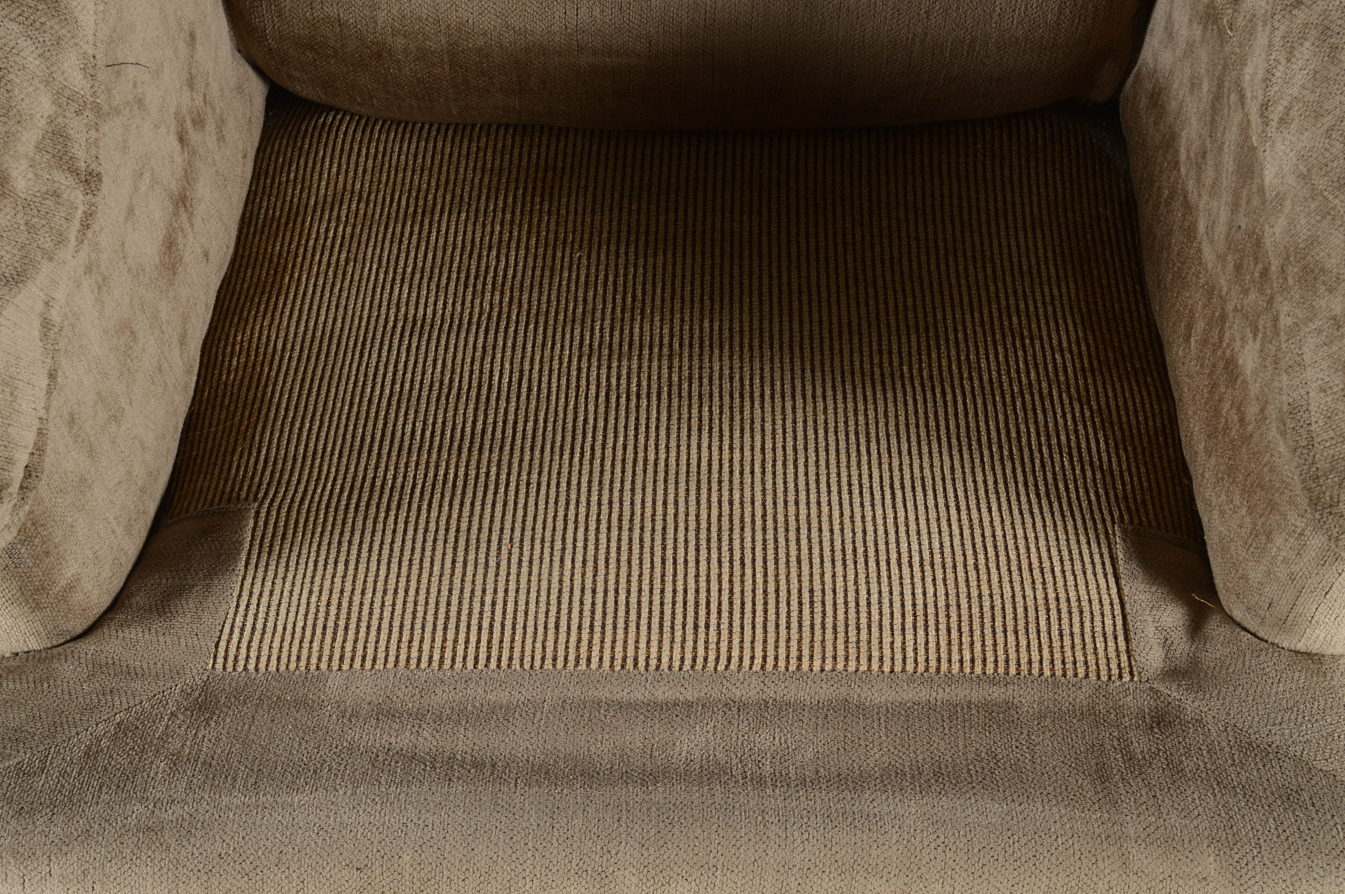 Velour Upholstered Club Chairs