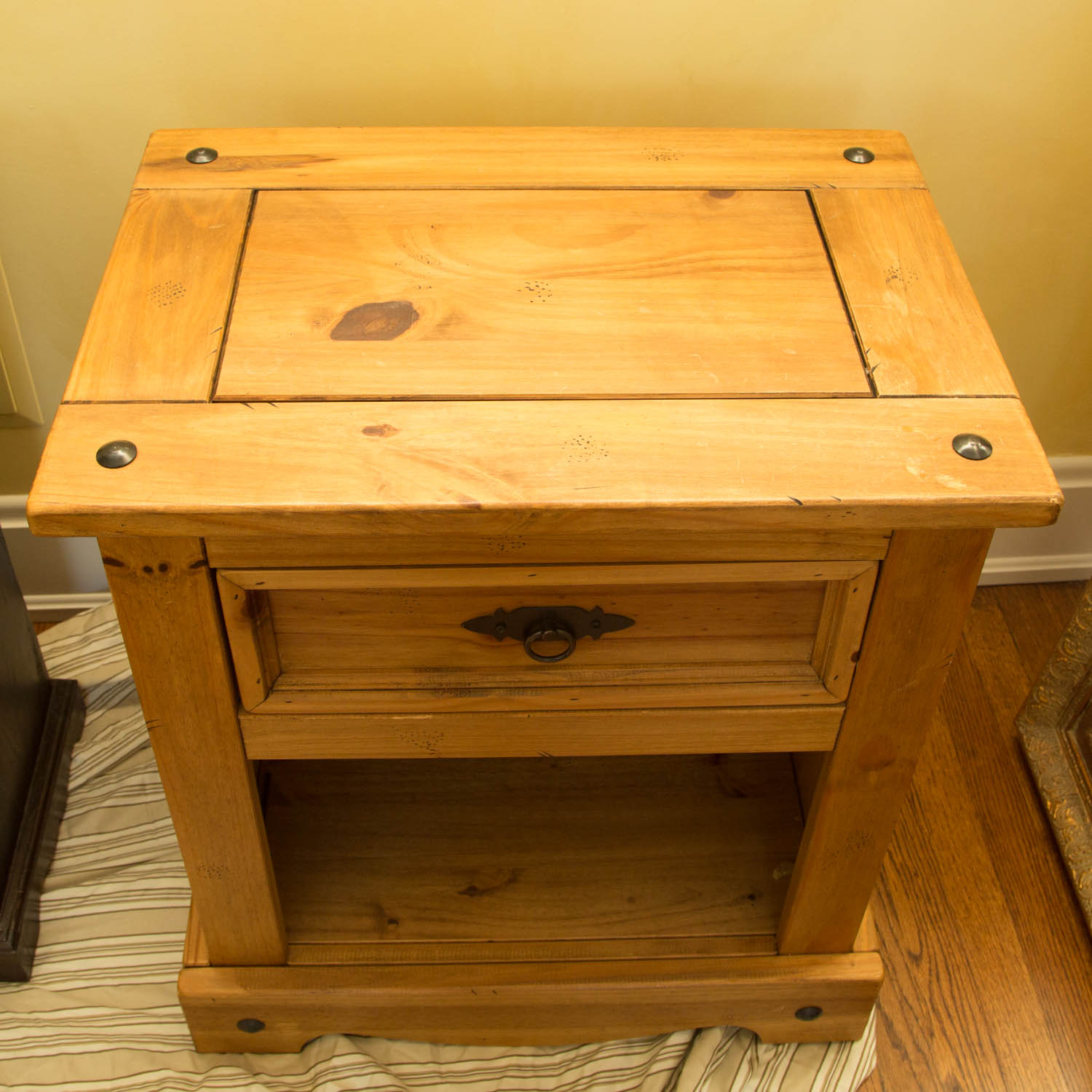 Pier 1 Imports Pine Side Table