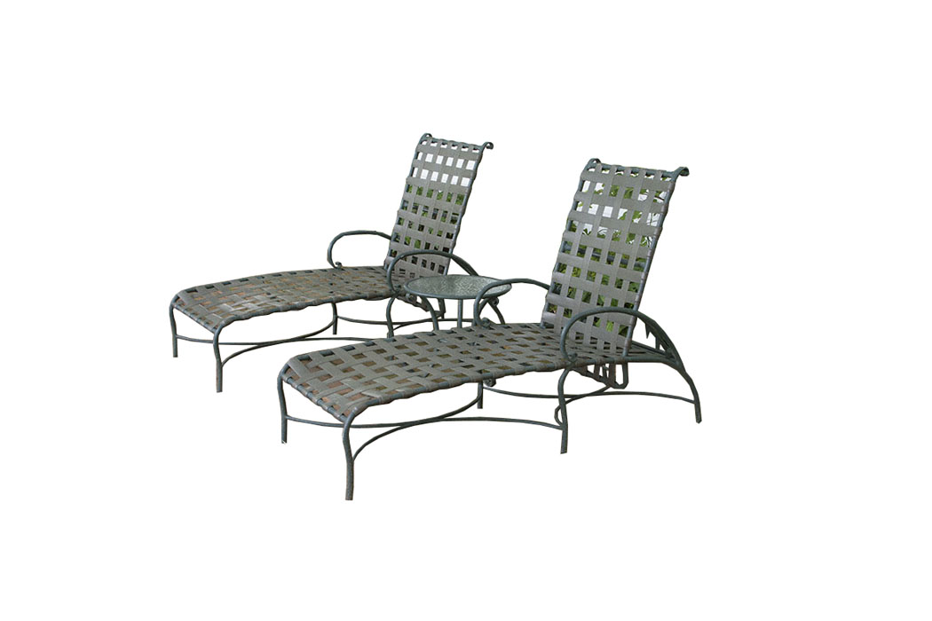 Brown Jordan "Roma" Patio Loungers and Side Table