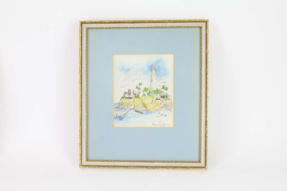 Group of Water-Themed Framed Art