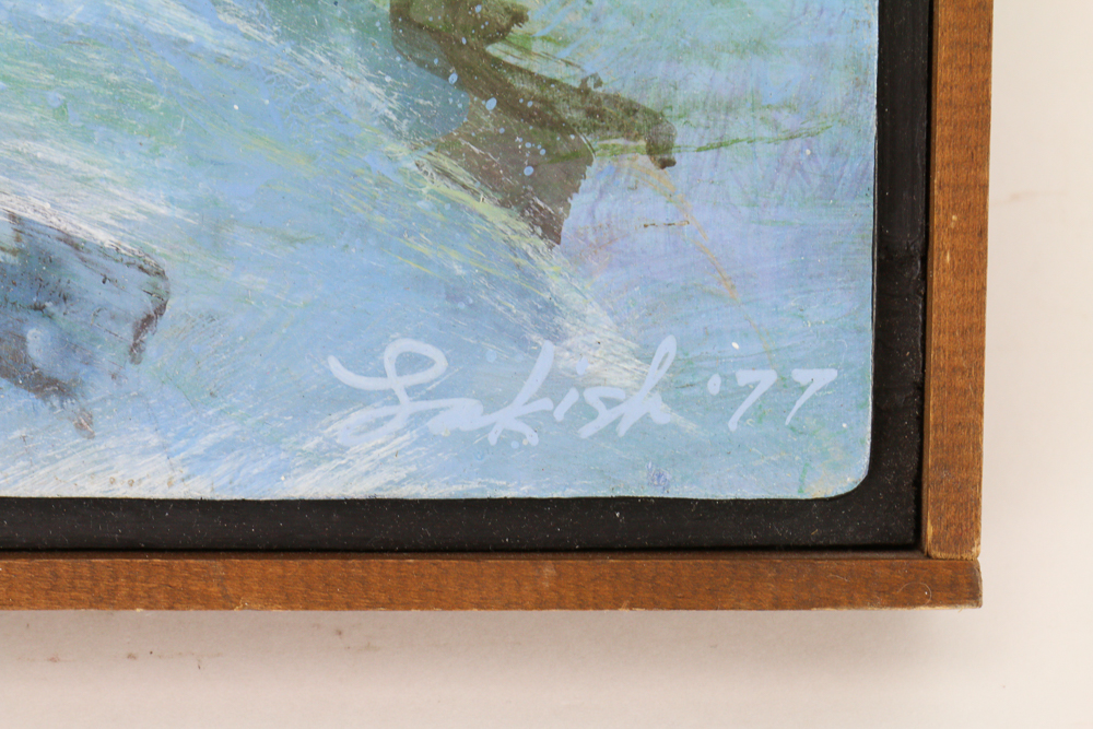 Group of Water-Themed Framed Art