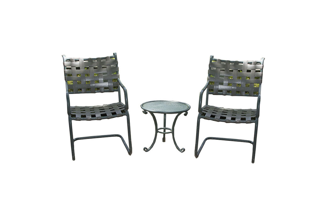 Brown Jordan "Roma" Patio Chairs and Side Table