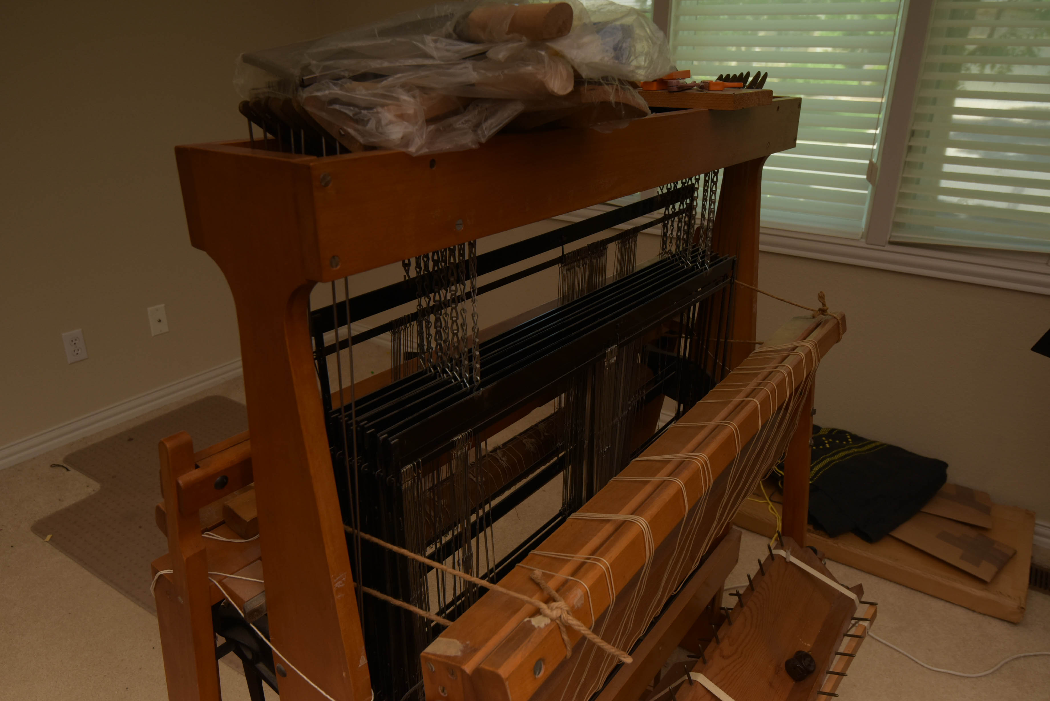 Wooden Foot Treadle Floor Loom