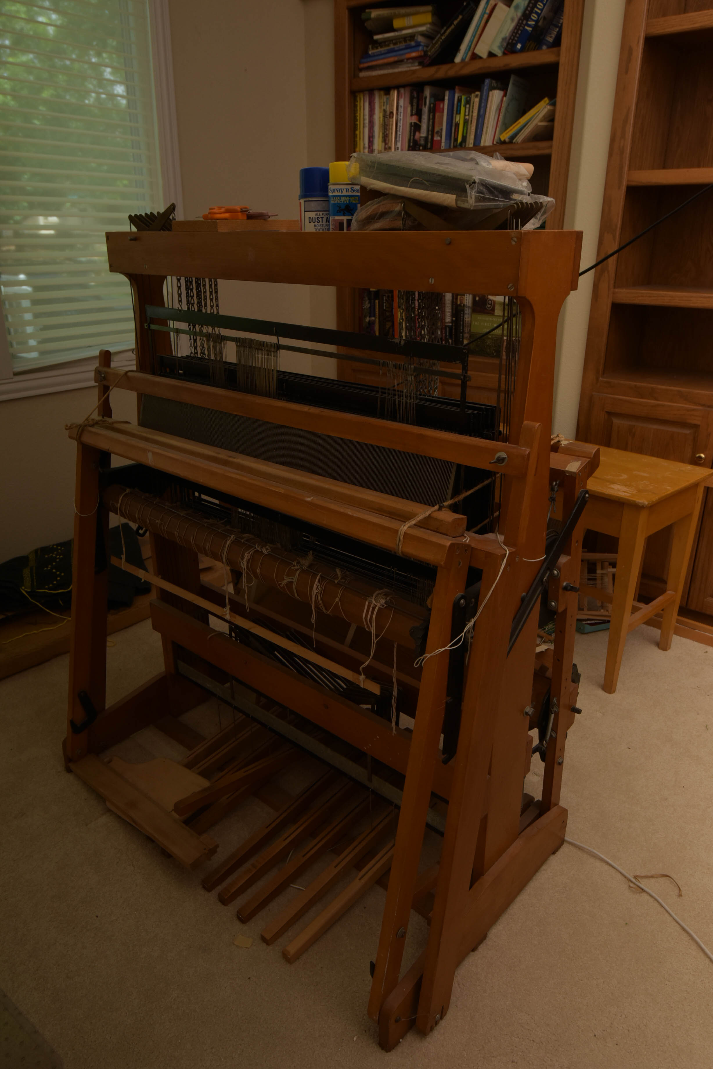 Wooden Foot Treadle Floor Loom