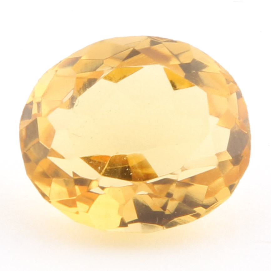 12.10 CTW Loose Yellow Citrine Stone