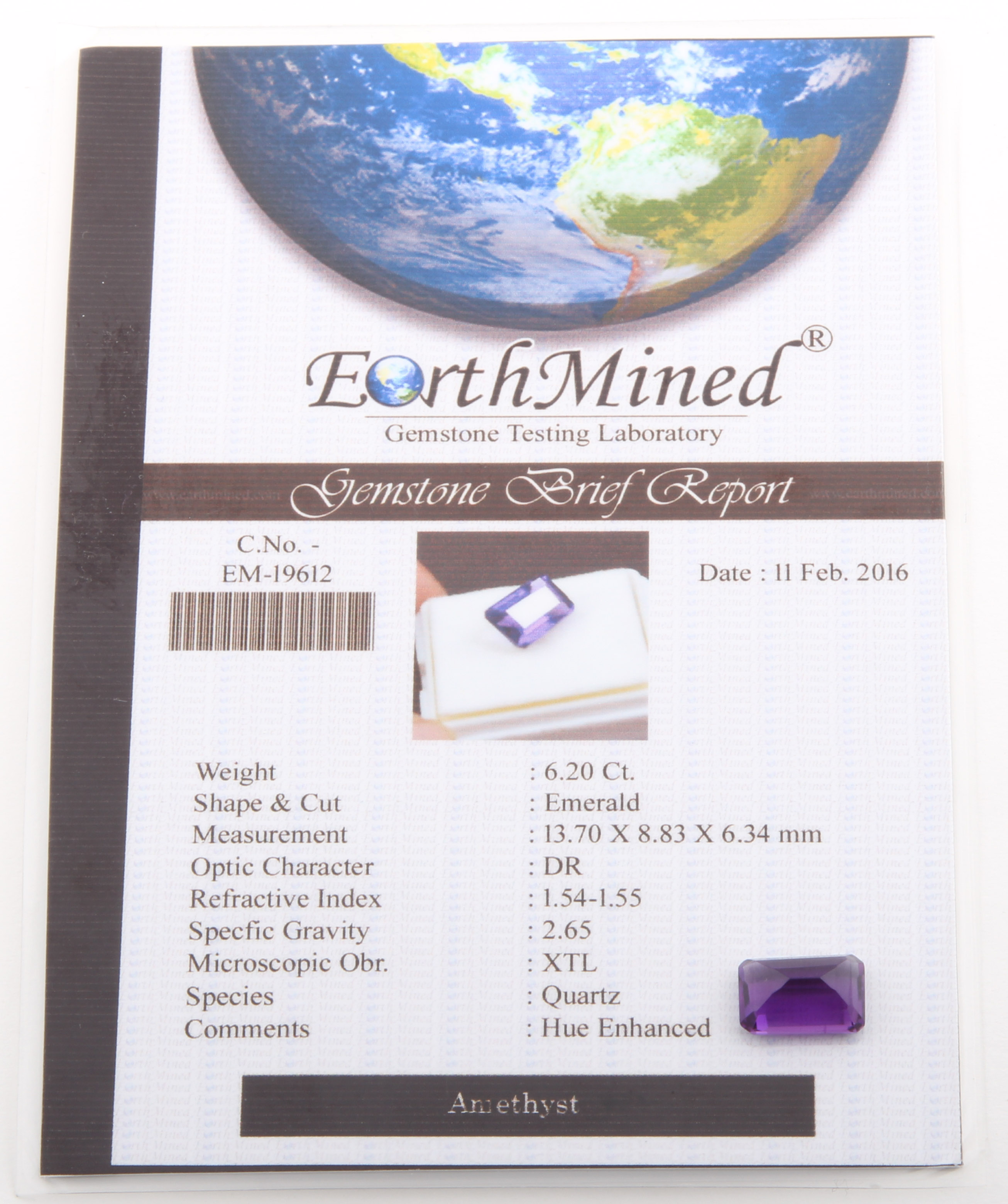 6.20 CTW Purple Amethyst