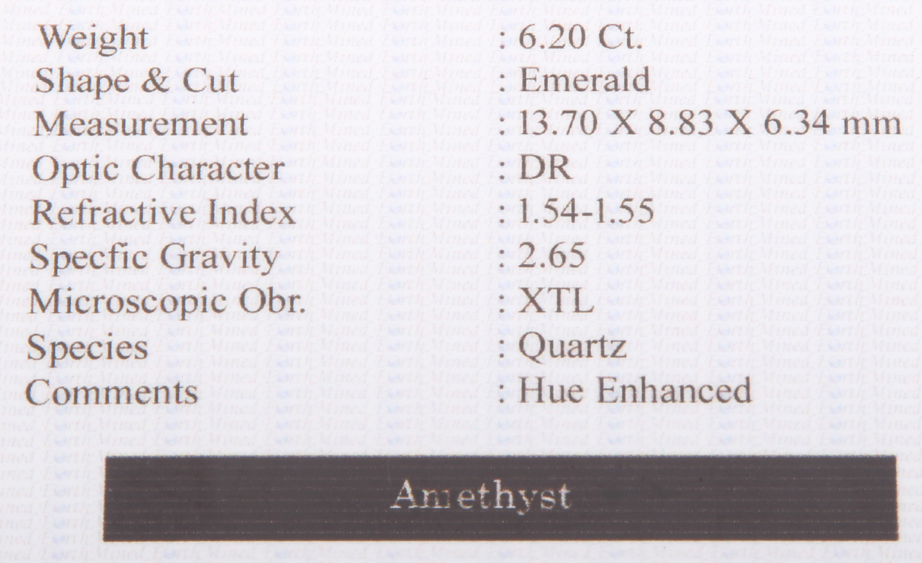 6.20 CTW Purple Amethyst