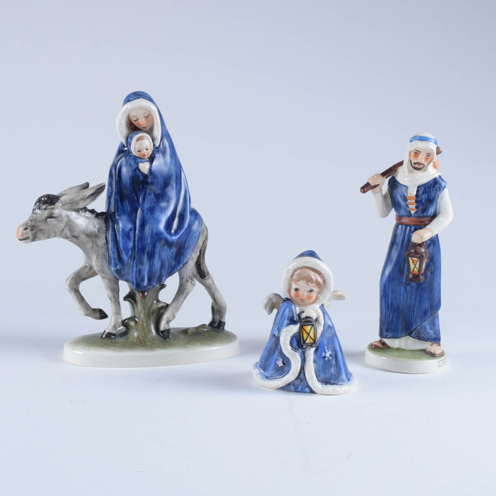 Goebel W. Germany Holy Family "Flight Into Egypt" Figurines