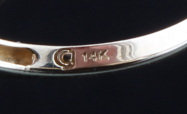 14K Yellow Gold Ring with Morganite and Rubellite