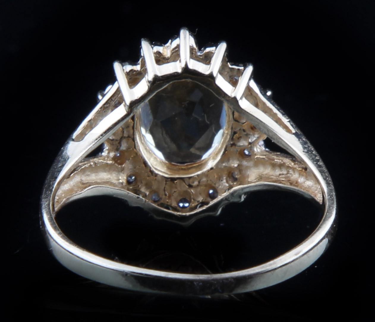 14K Yellow Gold Citrine and Diamond Ring