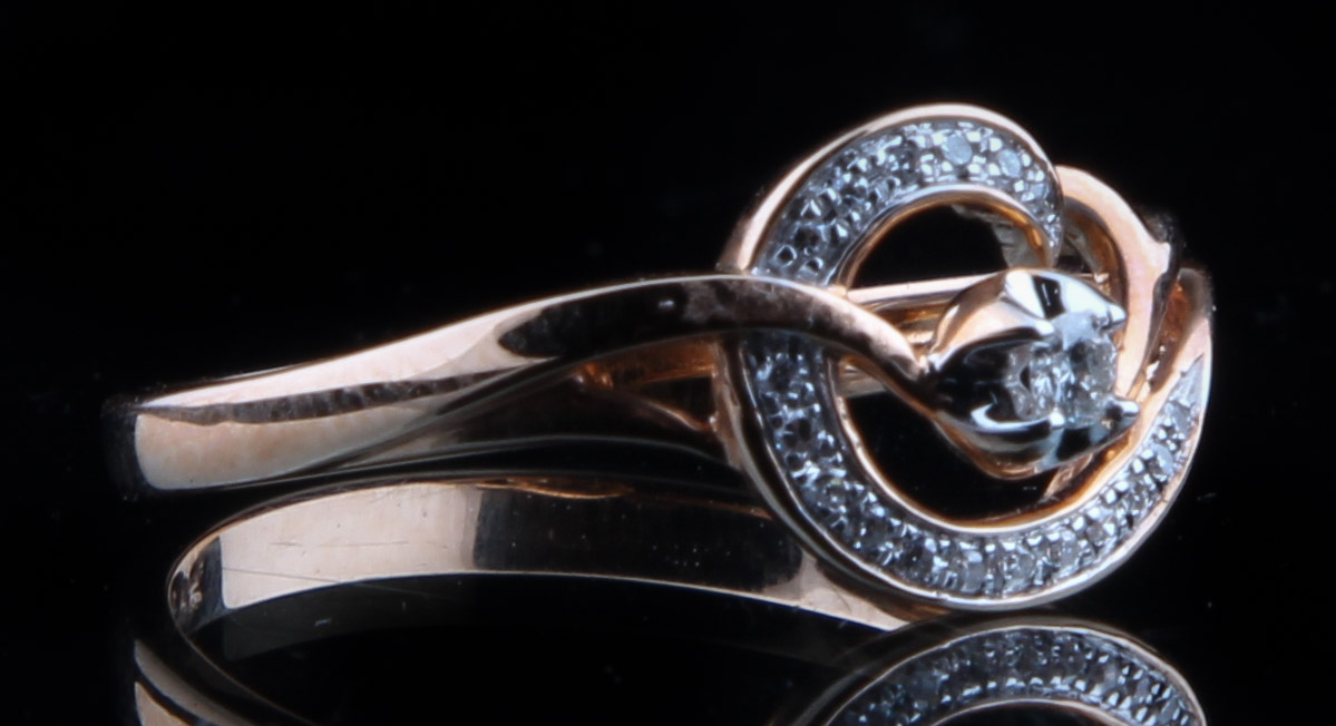 14K Yellow Gold Fancy Diamond Ring