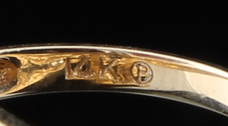 14K Yellow Gold Ring with Tanzanite and Diamonds