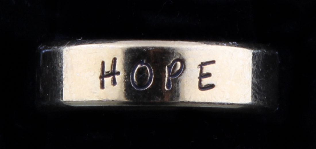 Gold Plated Stainless Steel Hope Ring