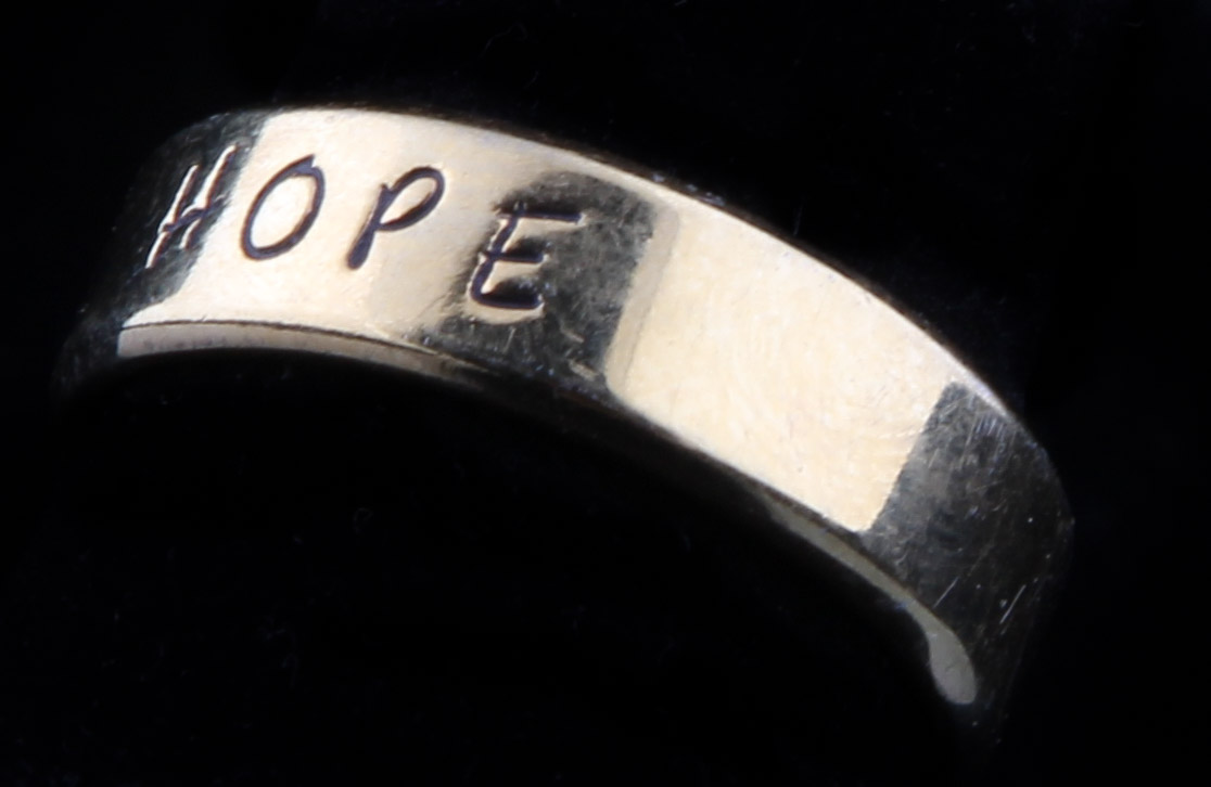 Gold Plated Stainless Steel Hope Ring