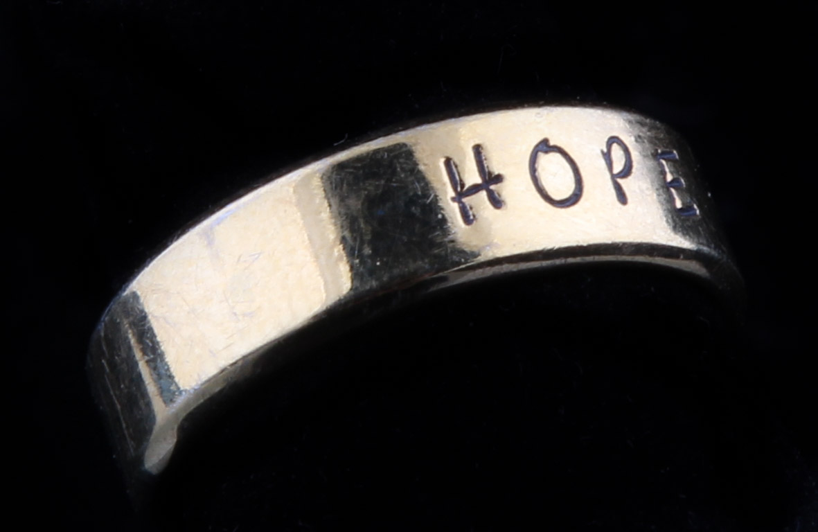 Gold Plated Stainless Steel Hope Ring