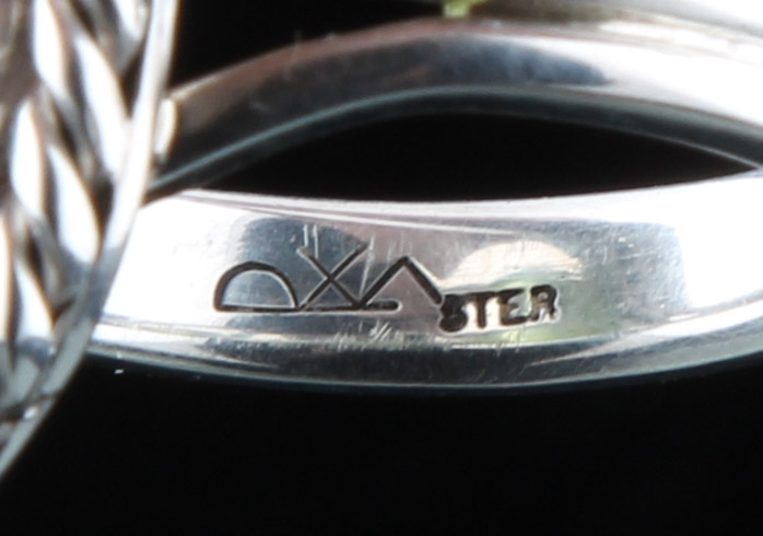 8.70 CTW Yellow Green Peridot and Sterling Silver Ring