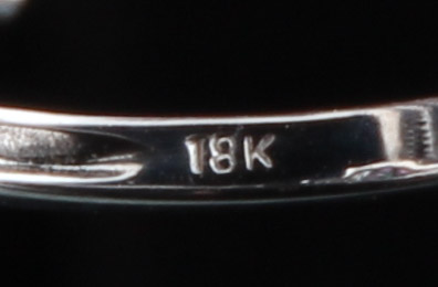 18K White Gold Ring with Mystic Topaz and Diamonds