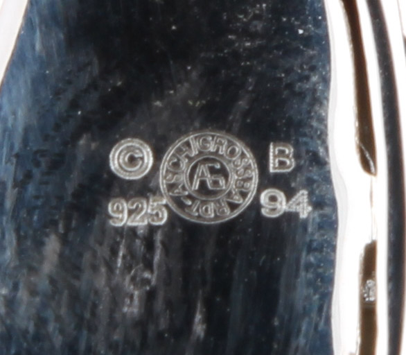 Asch Grossbardt Sterling Silver Semi-Precious Gem Stones Abstract Pendant