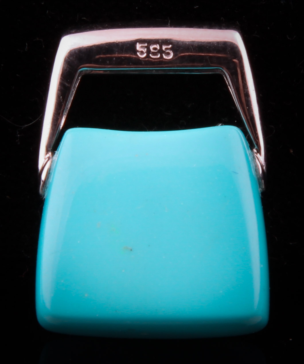 14K White Gold Diamond and Semi-Precious Stone Pendant