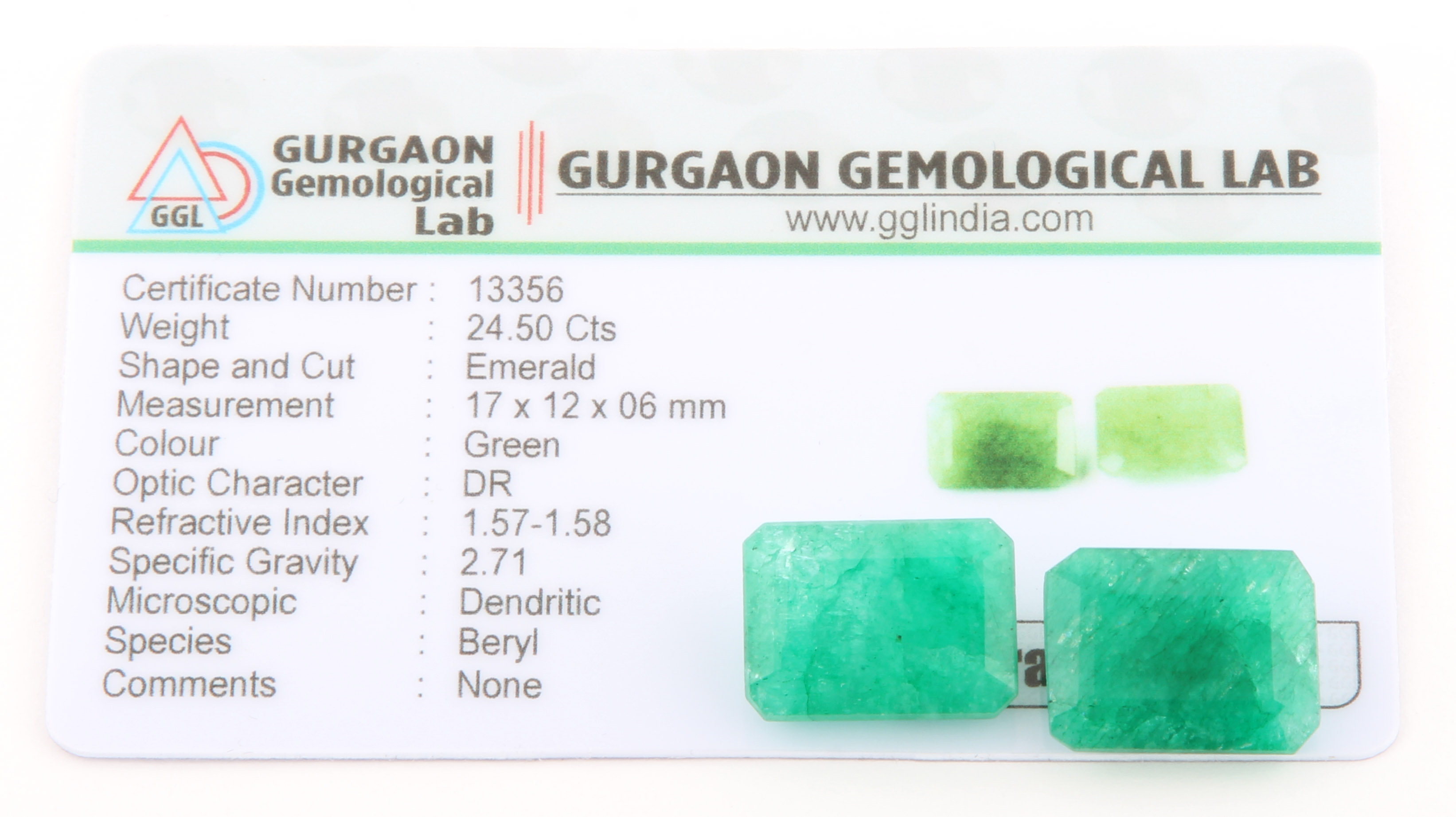 24.50 CT Natural Emerald Loose Stones