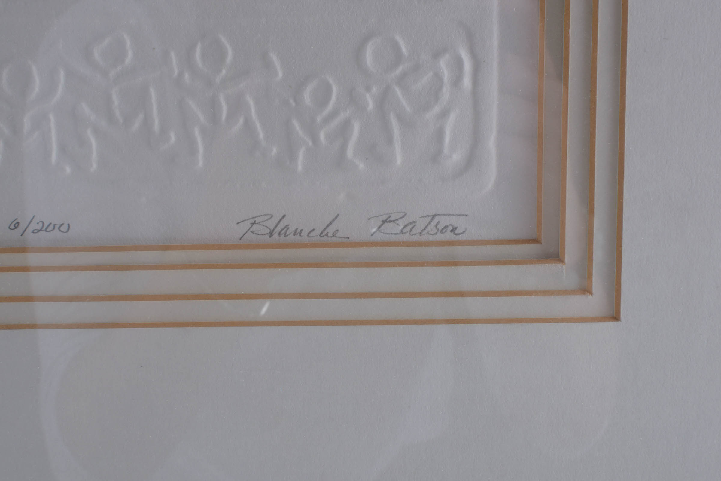 Blanche Batson "Happy Child III" Signed Limited Edition Paper Fiber Art