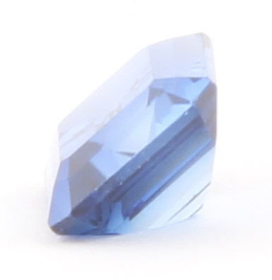 3.02 CT Emerald Cut Synthetic Blue Sapphire