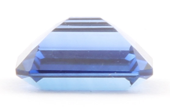 3.02 CT Emerald Cut Synthetic Blue Sapphire