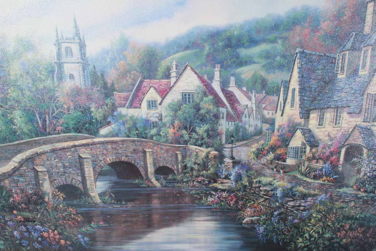 Carl Valente Giclée "Cotswold Village"
