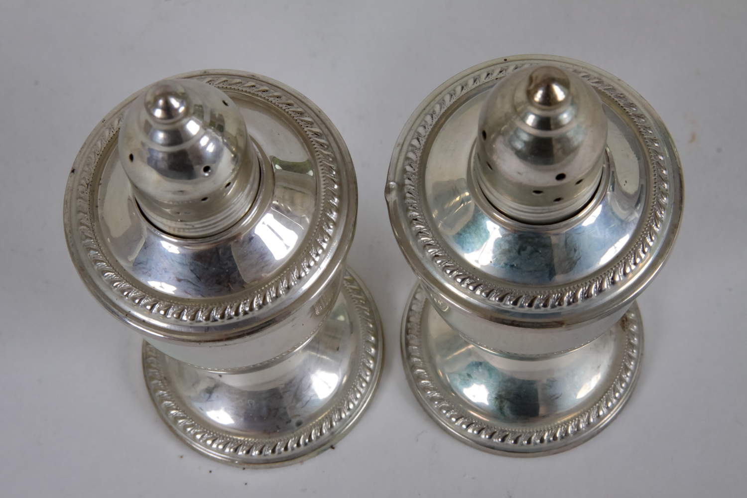 Duchin Creation Weighted Sterling Silver Salt and Pepper Shaker Set