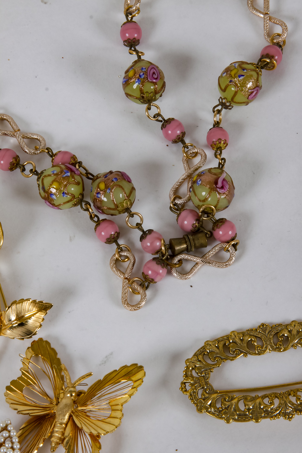 Group of Vintage Gold-Tone Costume Jewelry