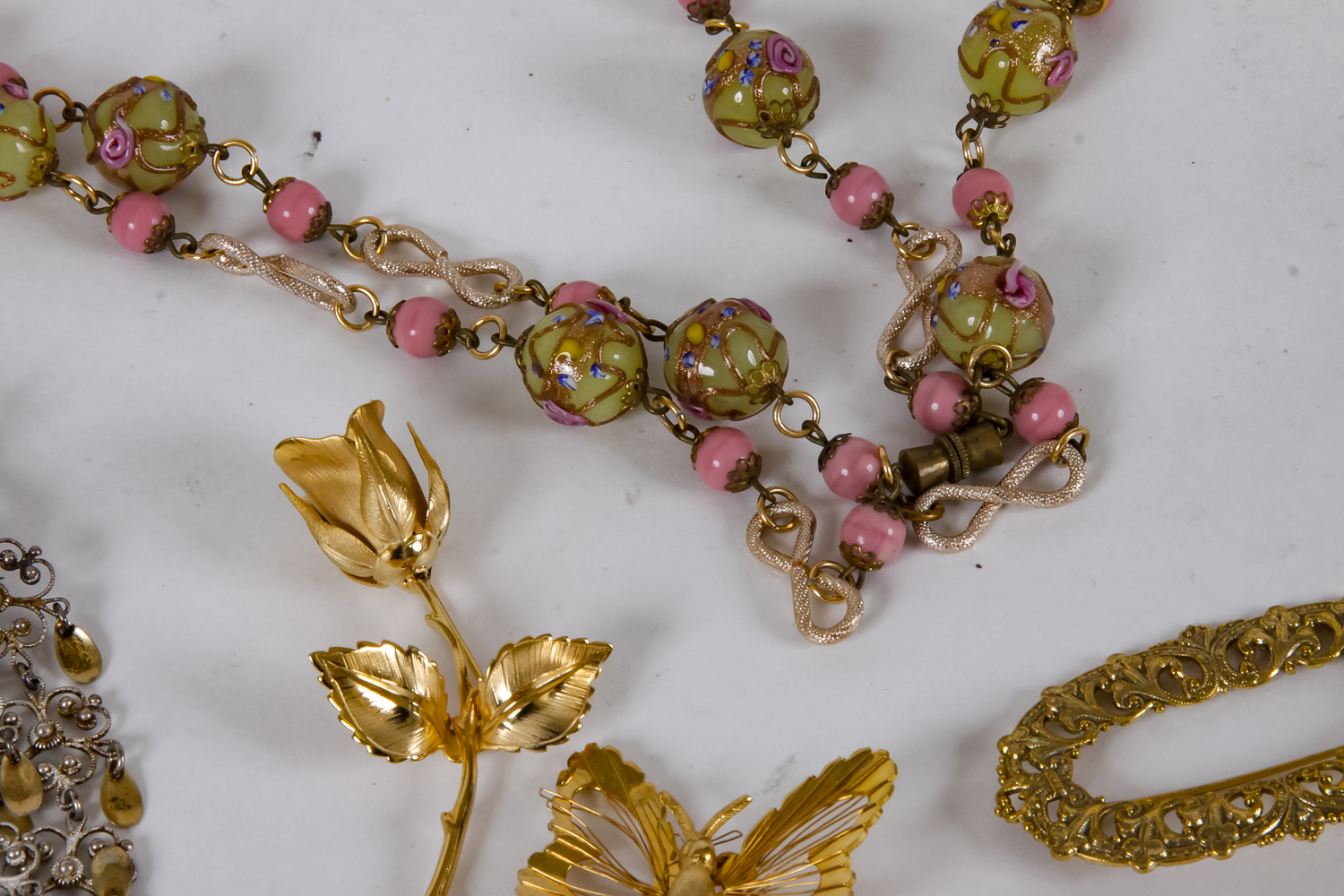 Group of Vintage Gold-Tone Costume Jewelry