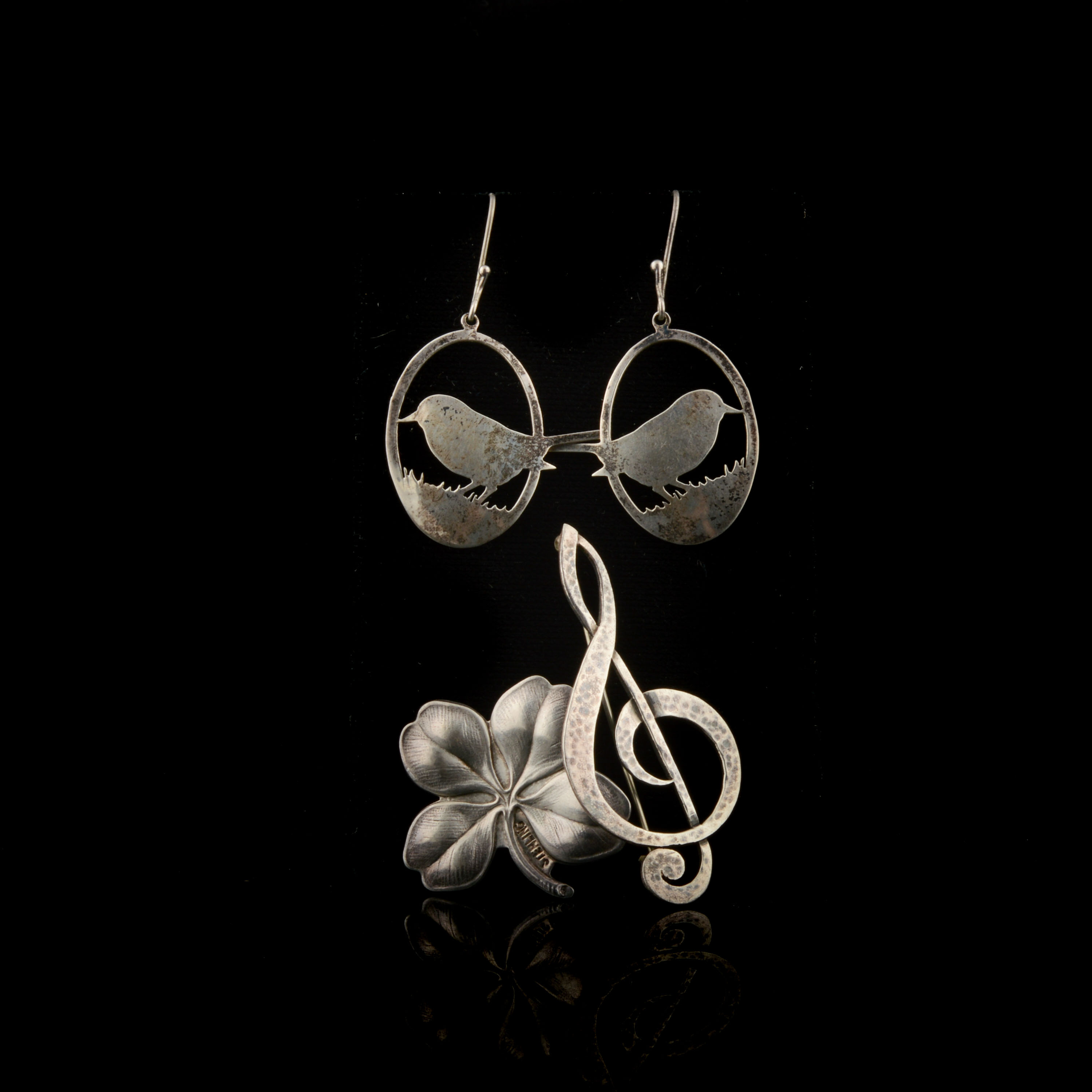 Sterling Silver Earrings and Pins