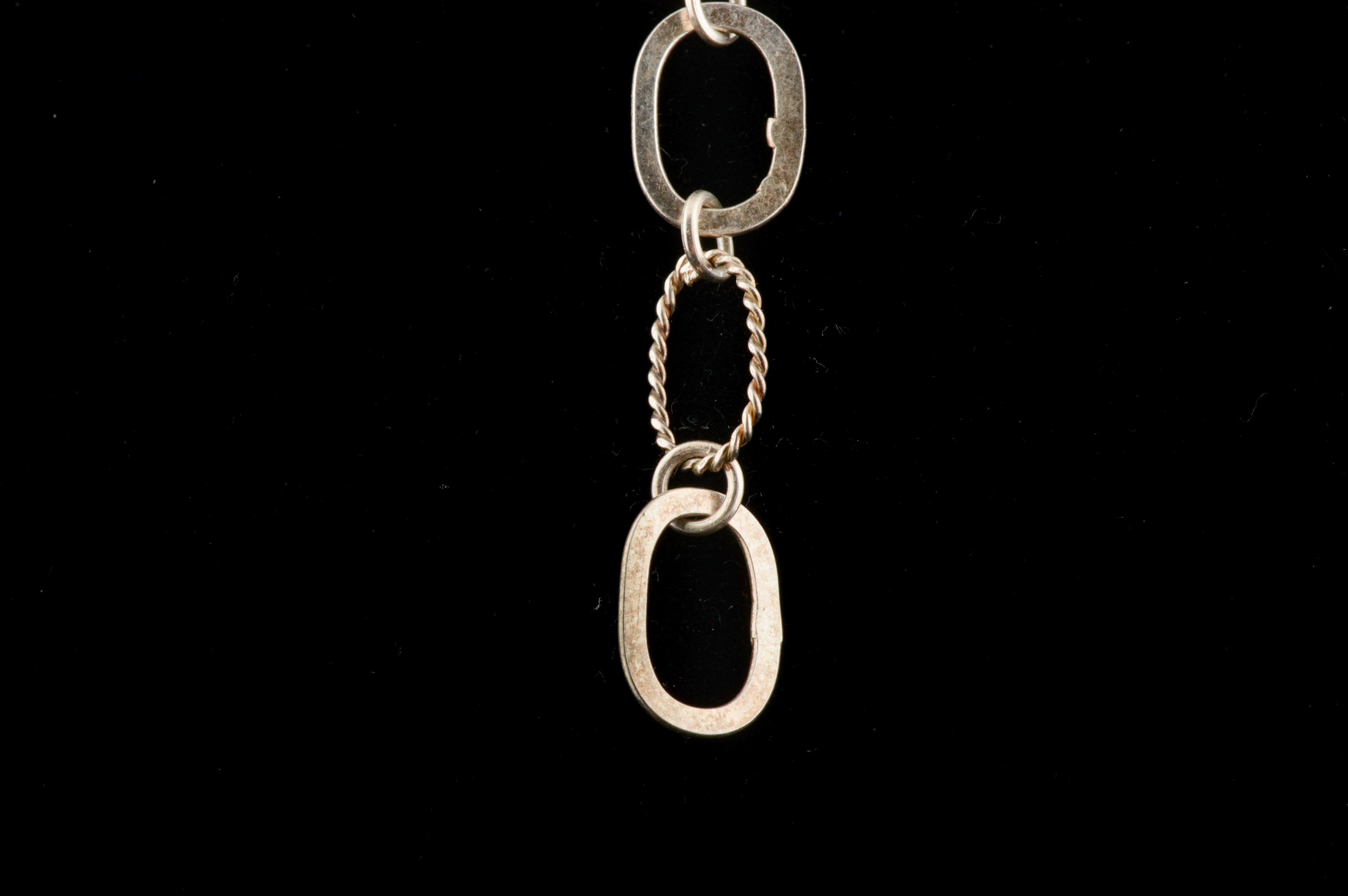 Sterling Glass and Faux Turquoise Necklace