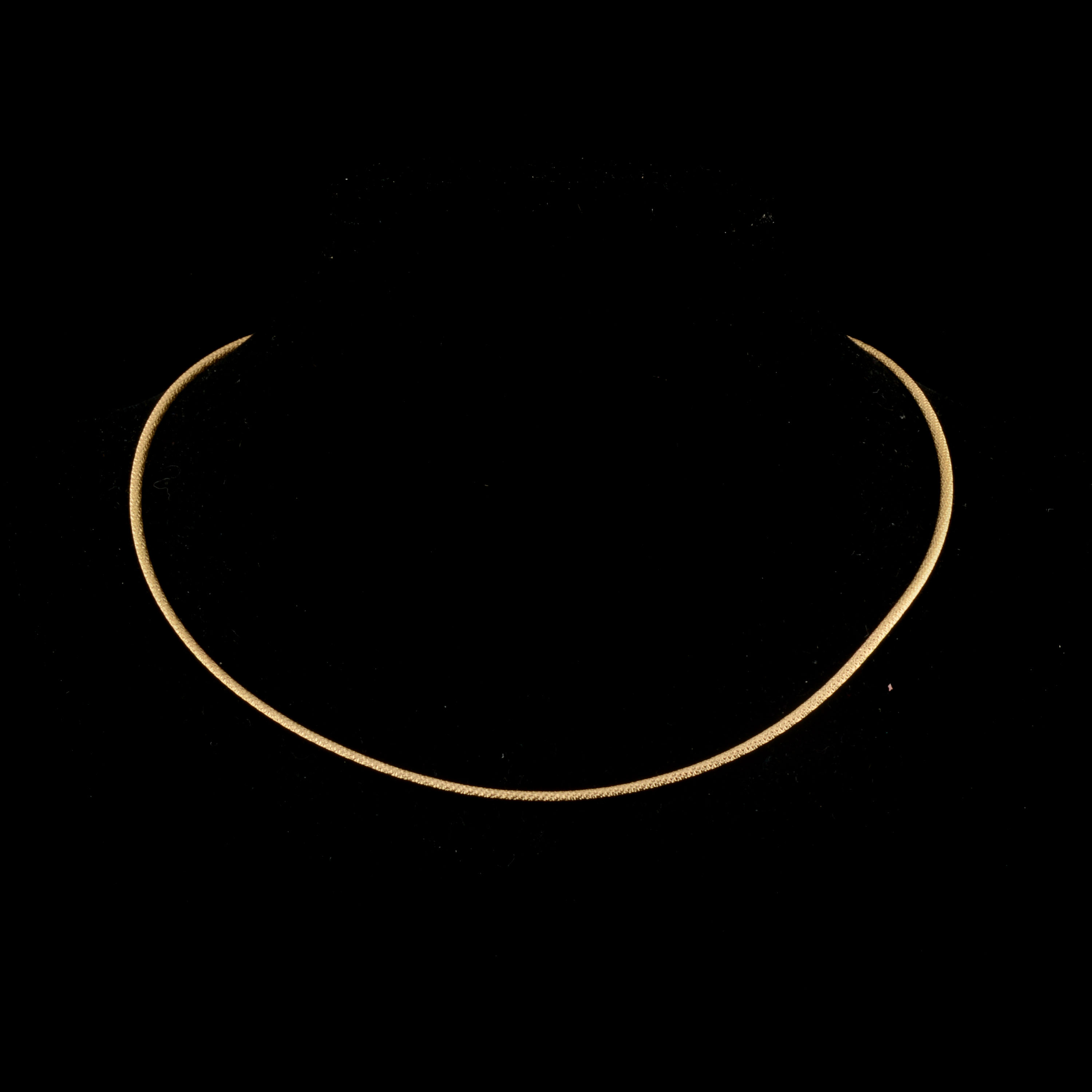 14K Yellow Gold Diamond Cut Choker