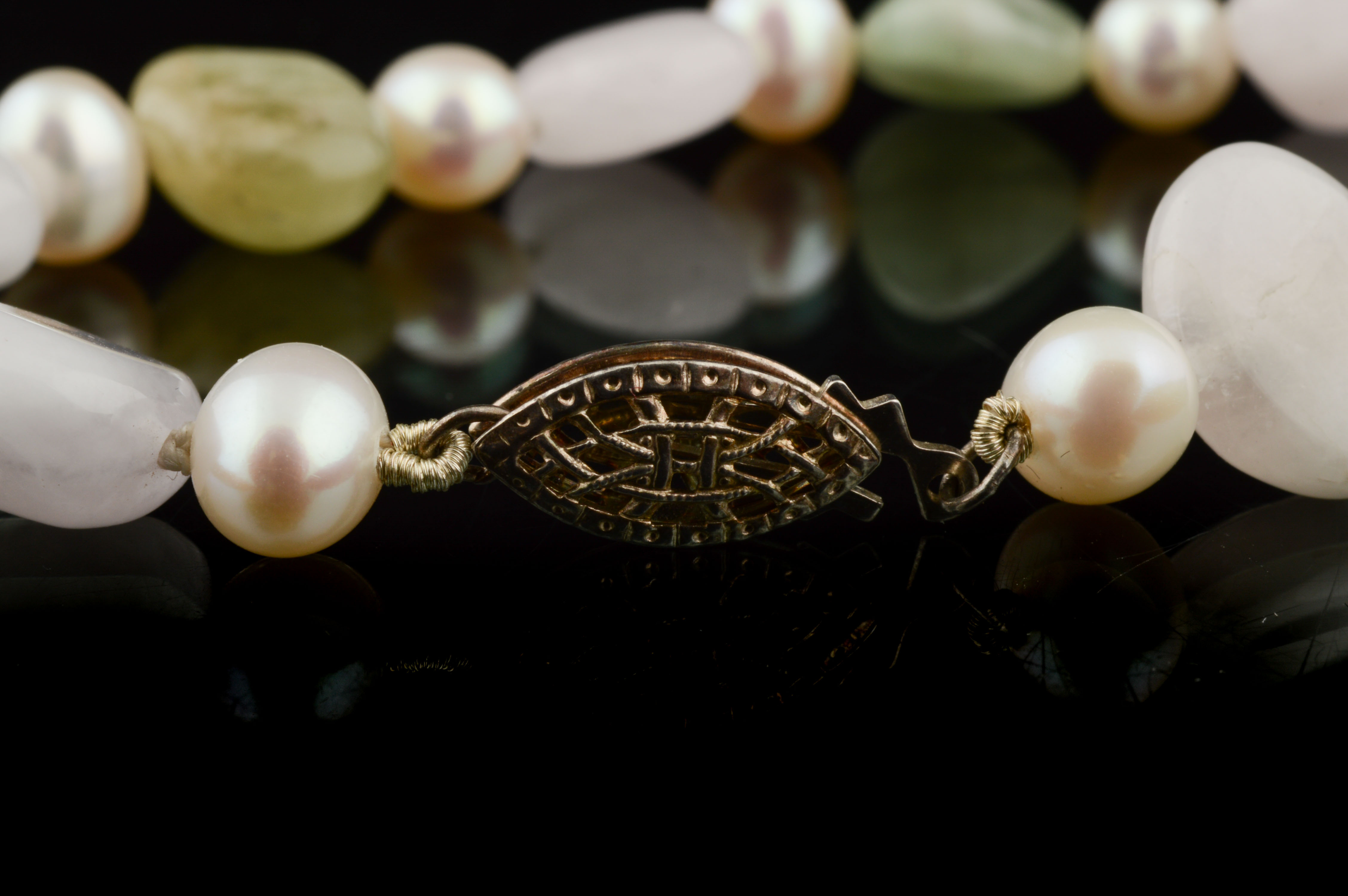 Freshwater Pearl and Gemstone Bracelets