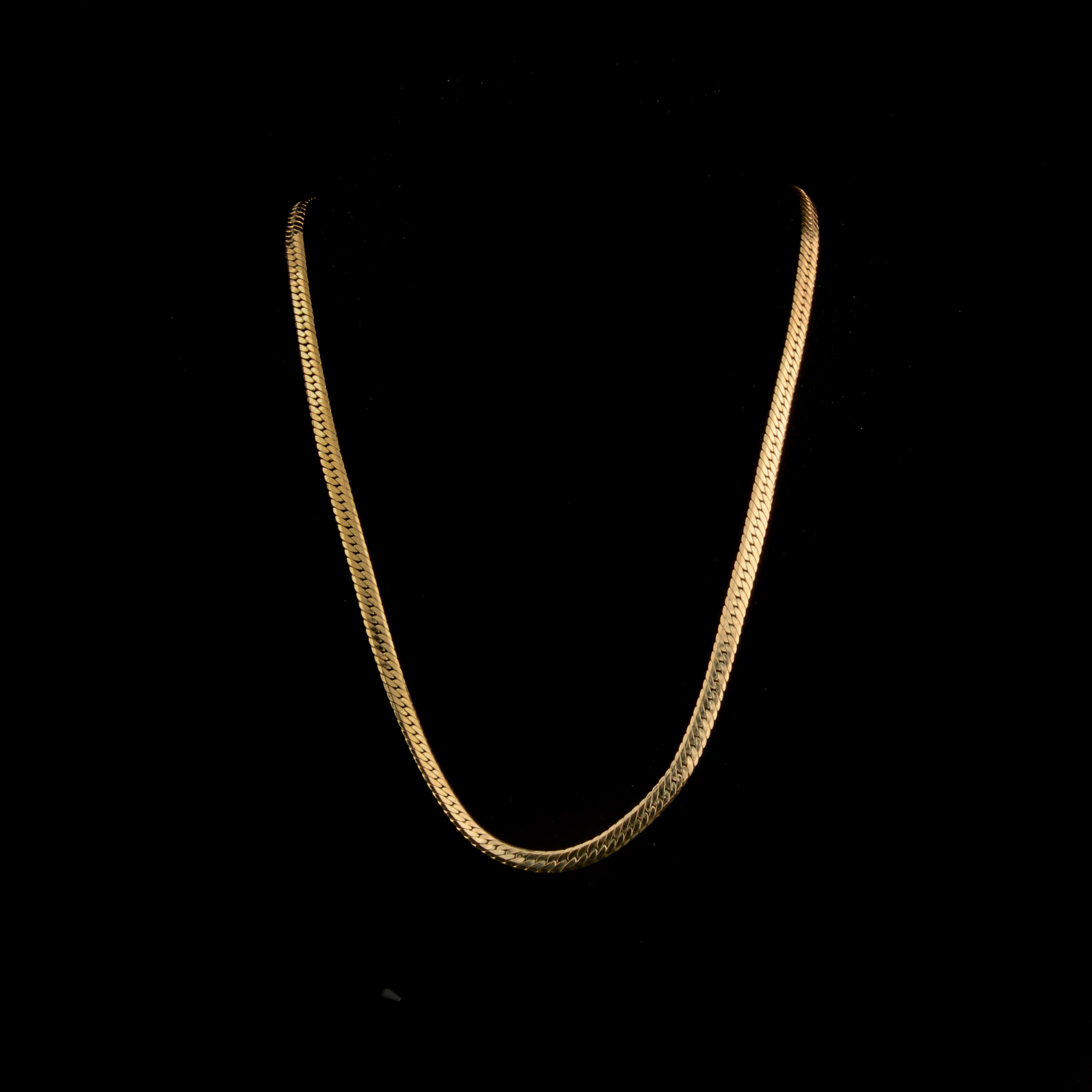 14K Yellow Gold Herringbone Chain