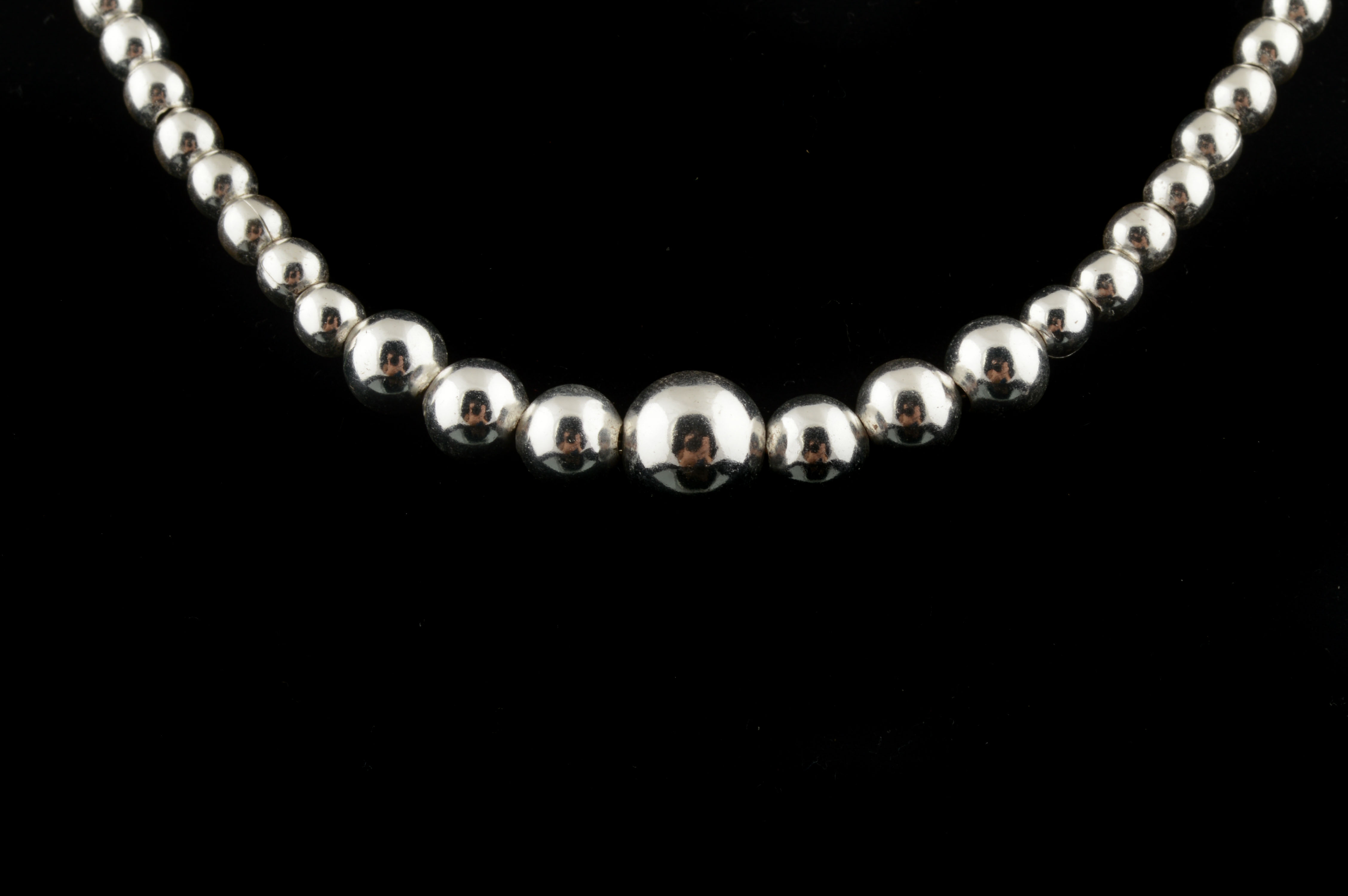 Sterling Silver Beaded Necklace